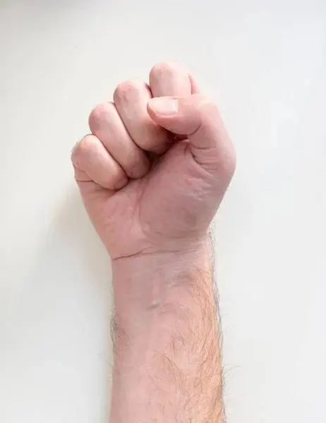 握拳姿势