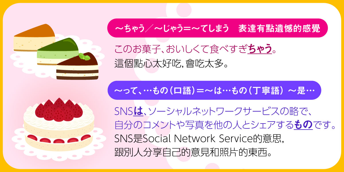 科見Online線上日文課程-~ちゃう表達有點遺憾的感覺