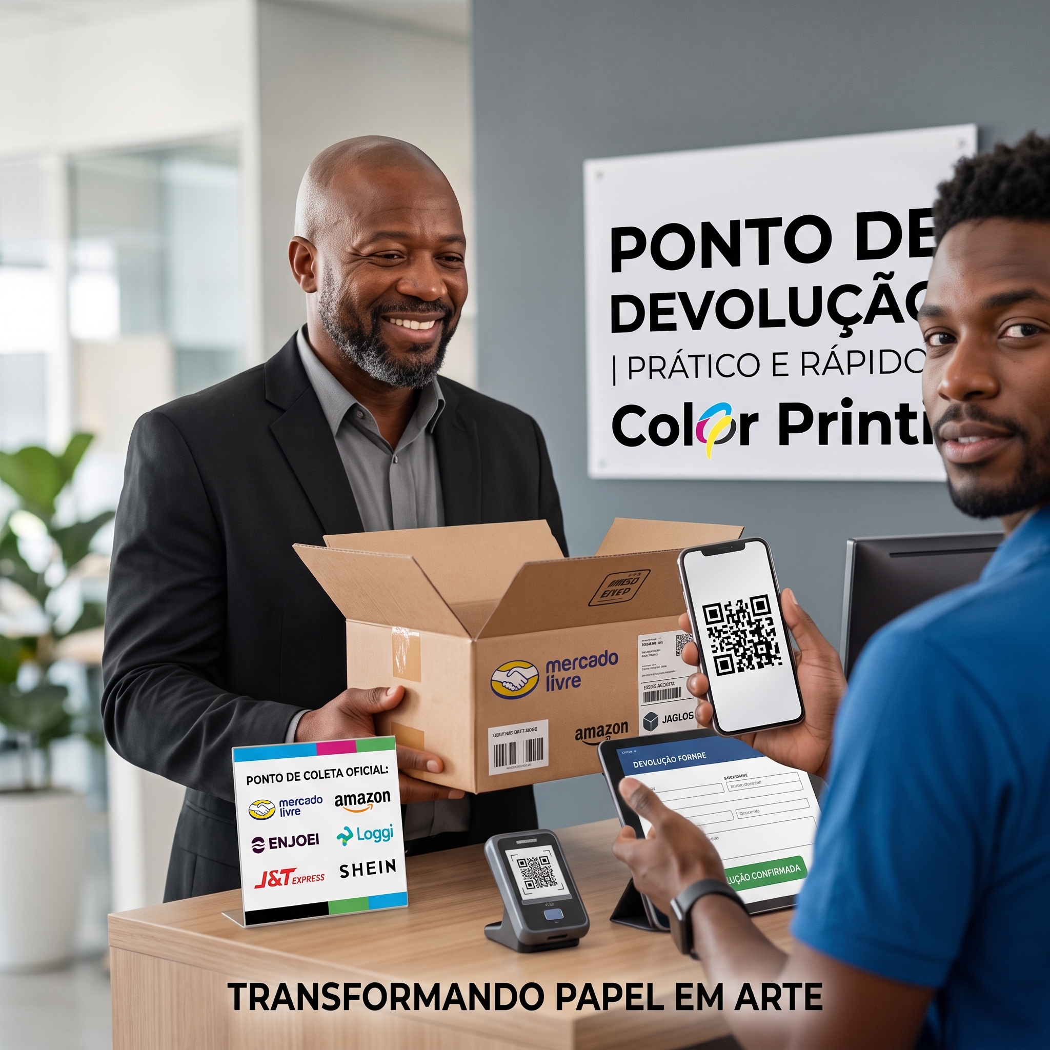 Devoluções de produtos na Color Printi