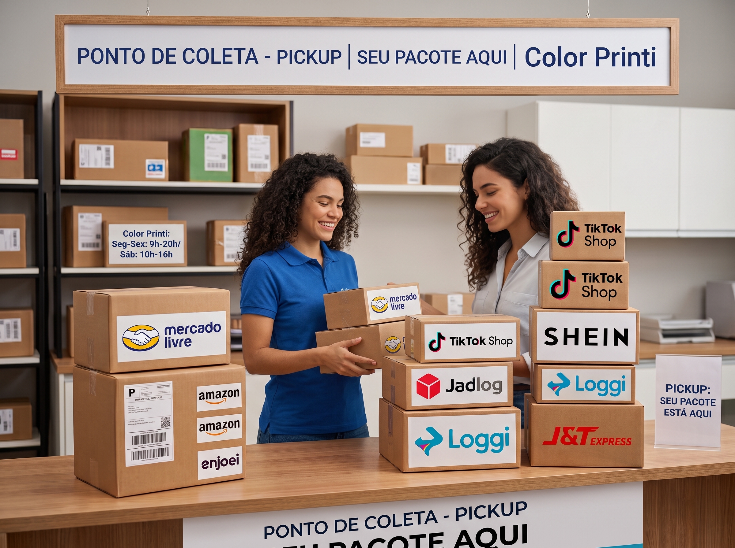 Pickup e retirada de encomendas na Color Printi