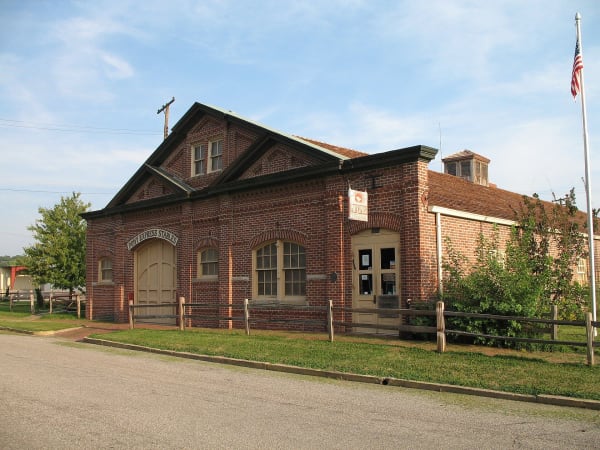 The red brick Pikes Peak Stables building that houses the Pony Express National Museum in St. Joseph.