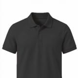 Men's Solid Polo T-Shirt | Black