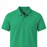 Men's Solid Polo T-Shirt | Green