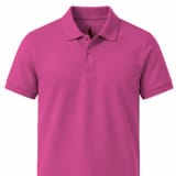 Men's Solid Polo T-Shirt | Pink