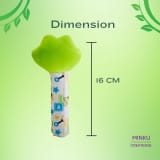 Froggy Face Rattle/Teether Soft Toy with Squeeze Handle for Squeaky Sound (Green) thumbnail 2