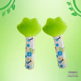 Froggy Face Rattle/Teether Soft Toy with Squeeze Handle for Squeaky Sound (Green) thumbnail 4