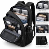 Premium Black Laptop Backpack for Men thumbnail 2