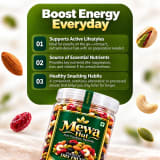 Mewa Hut Healthy Assorted Dry Fruits Mix 400g | Crunchy Nutty Snack Blend for Everyday Enjoyment thumbnail 2