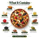Mewa Hut Healthy Assorted Dry Fruits Mix 400g | Crunchy Nutty Snack Blend for Everyday Enjoyment thumbnail 6