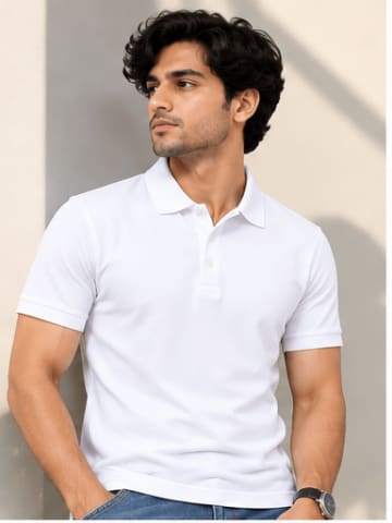 Men's Solid Polo T-Shirt