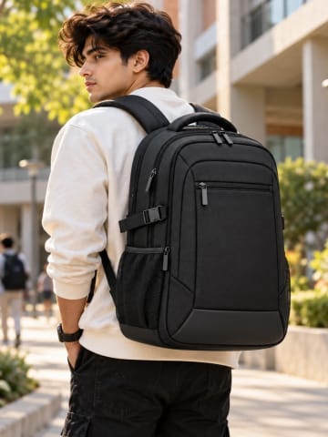 Premium Black Laptop Backpack for Men