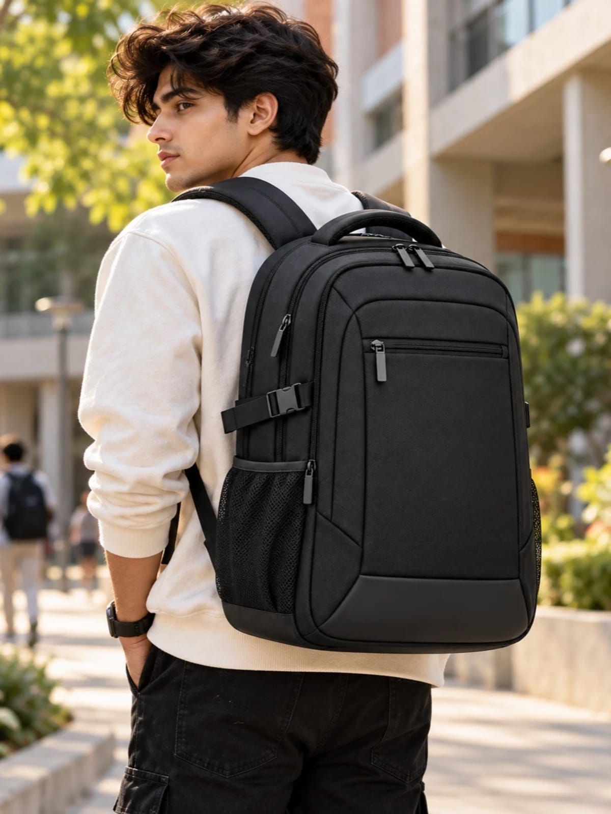 Premium Black Laptop Backpack for Men