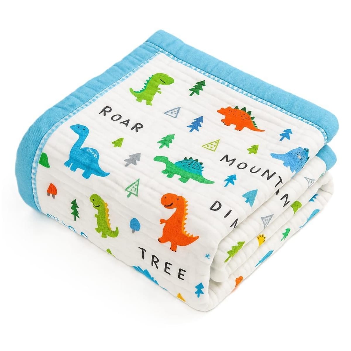 Muslin Baby Blanket for Newborns & Toddlers | 2-Layer Muslin & Sherpa All-Season Blanket | Soft AC Wrap for Baby Boys & Girls