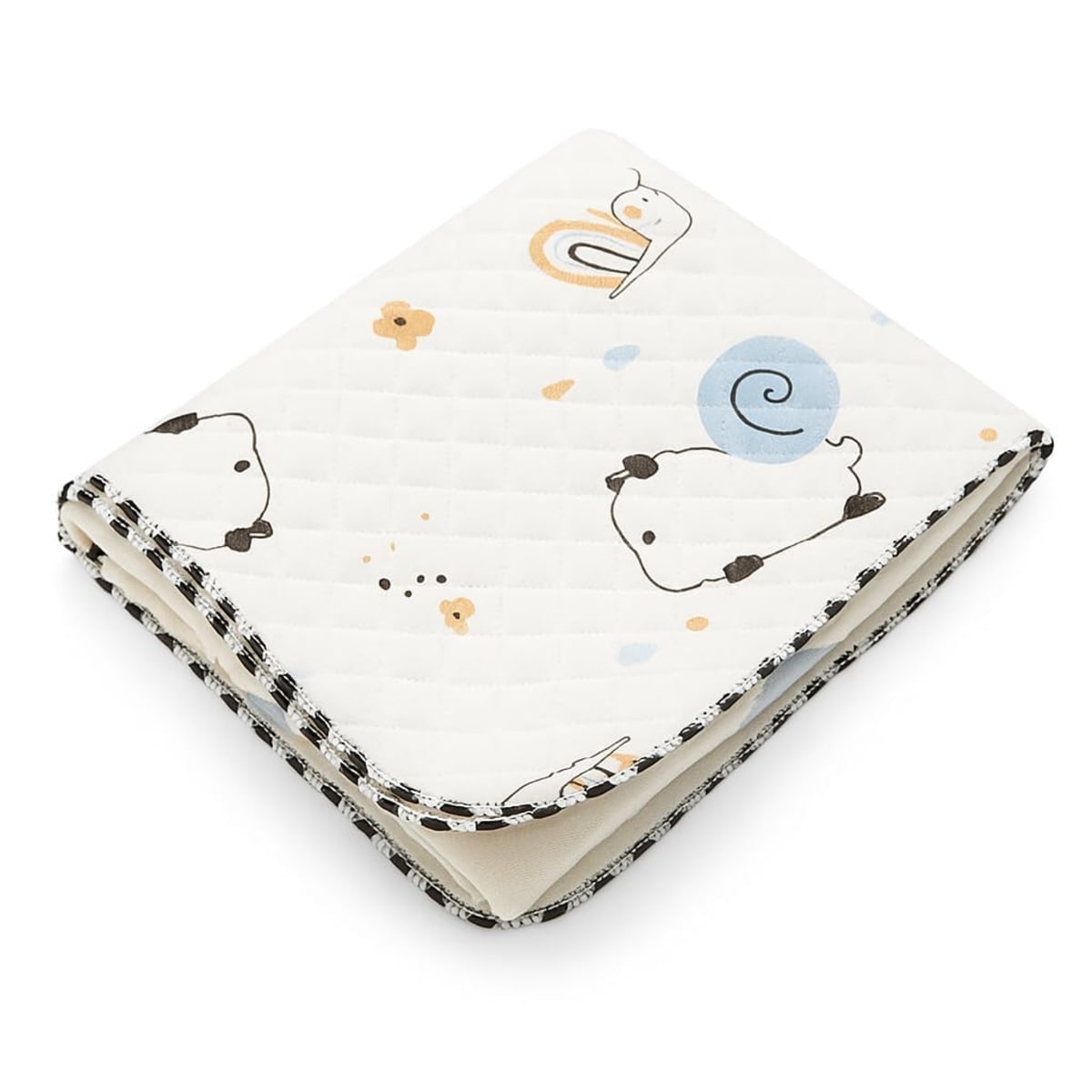 Muslin Baby Blanket for Newborns & Toddlers | 2-Layer Muslin & Sherpa All-Season Blanket | Soft AC Wrap for Baby Boys & Girls