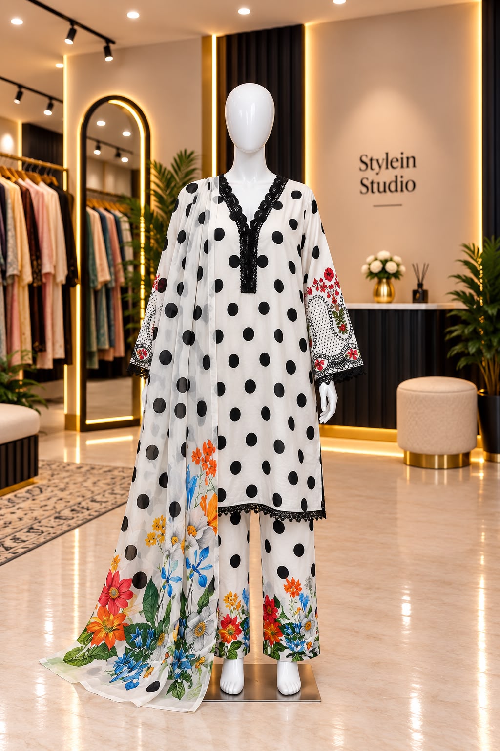 AROOSH 2 POLKA DOTS