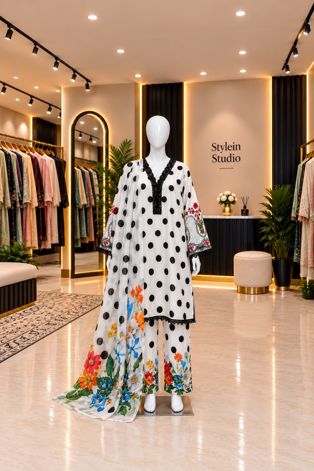 AROOSH 2 POLKA DOTS