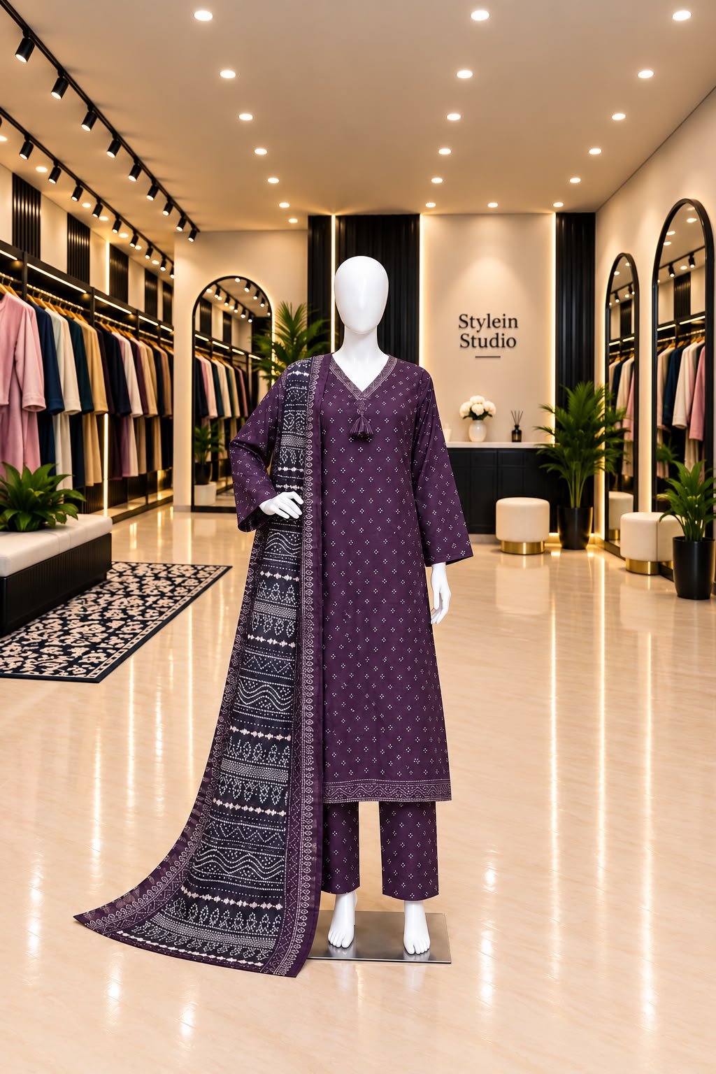 BIN SAEED LAWN PRINT