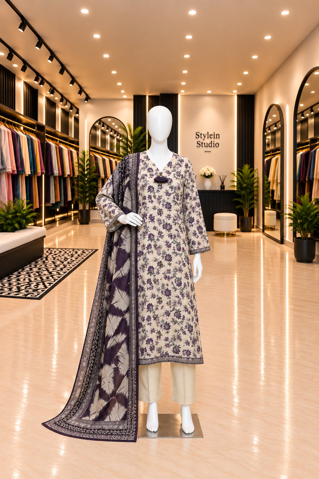 BIN SAEED LAWN PRINT