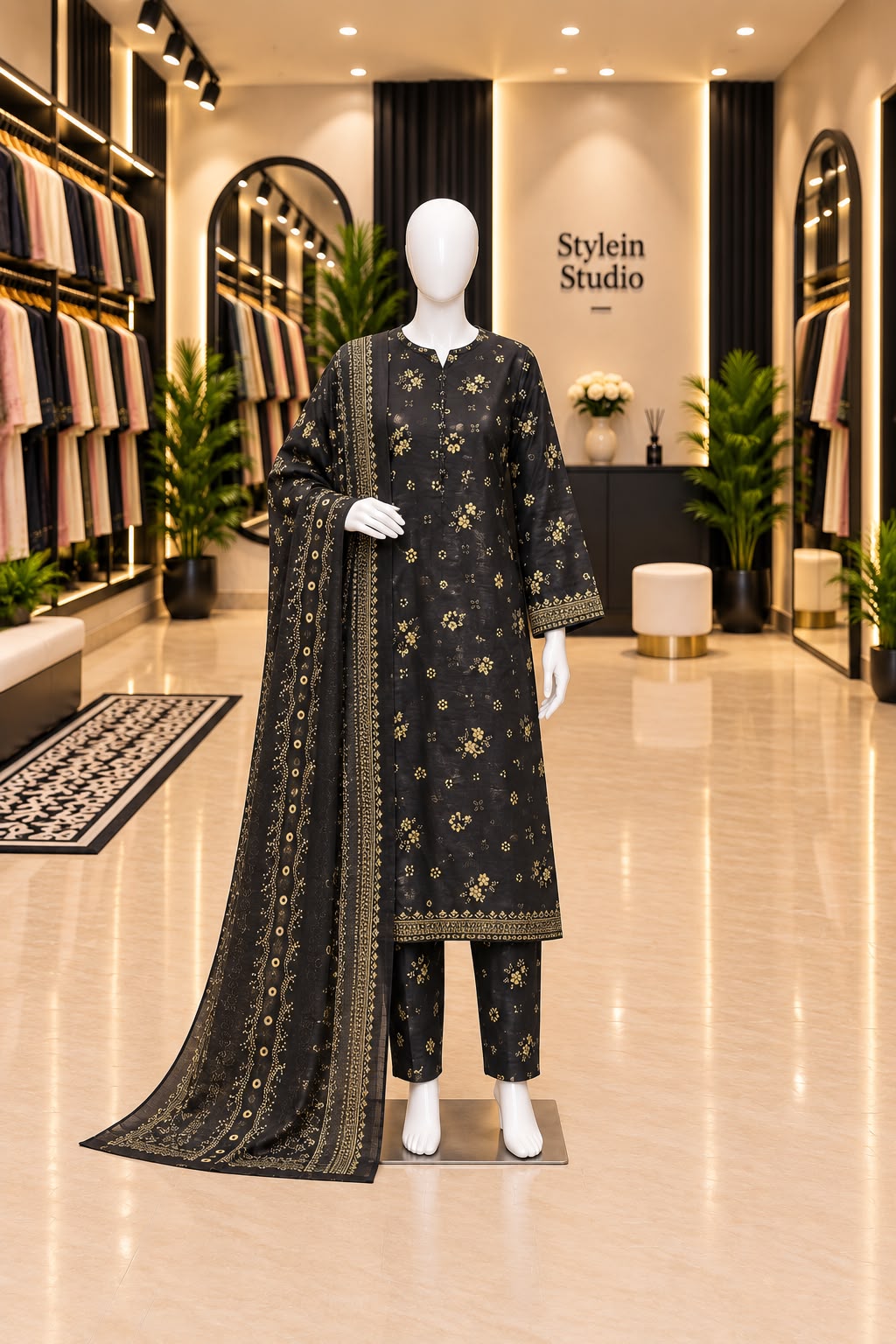BIN SAEED LAWN PRINT