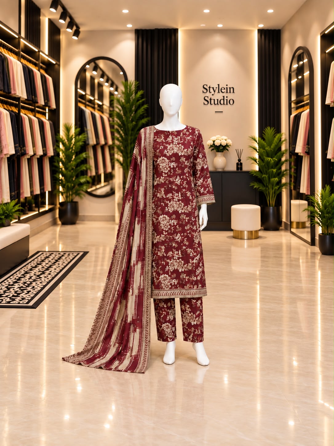 BIN SAEED LAWN PRINT