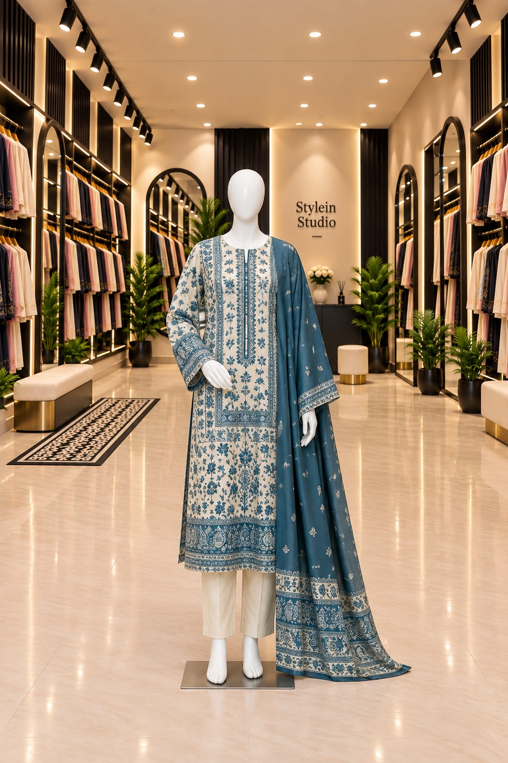 BIN SAEED LAWN PRINT