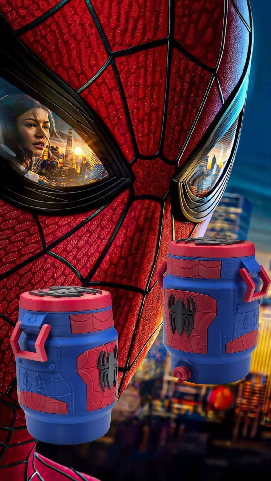 Portalatas Spiderman - producto personalizado 3D Kreandoen3d México