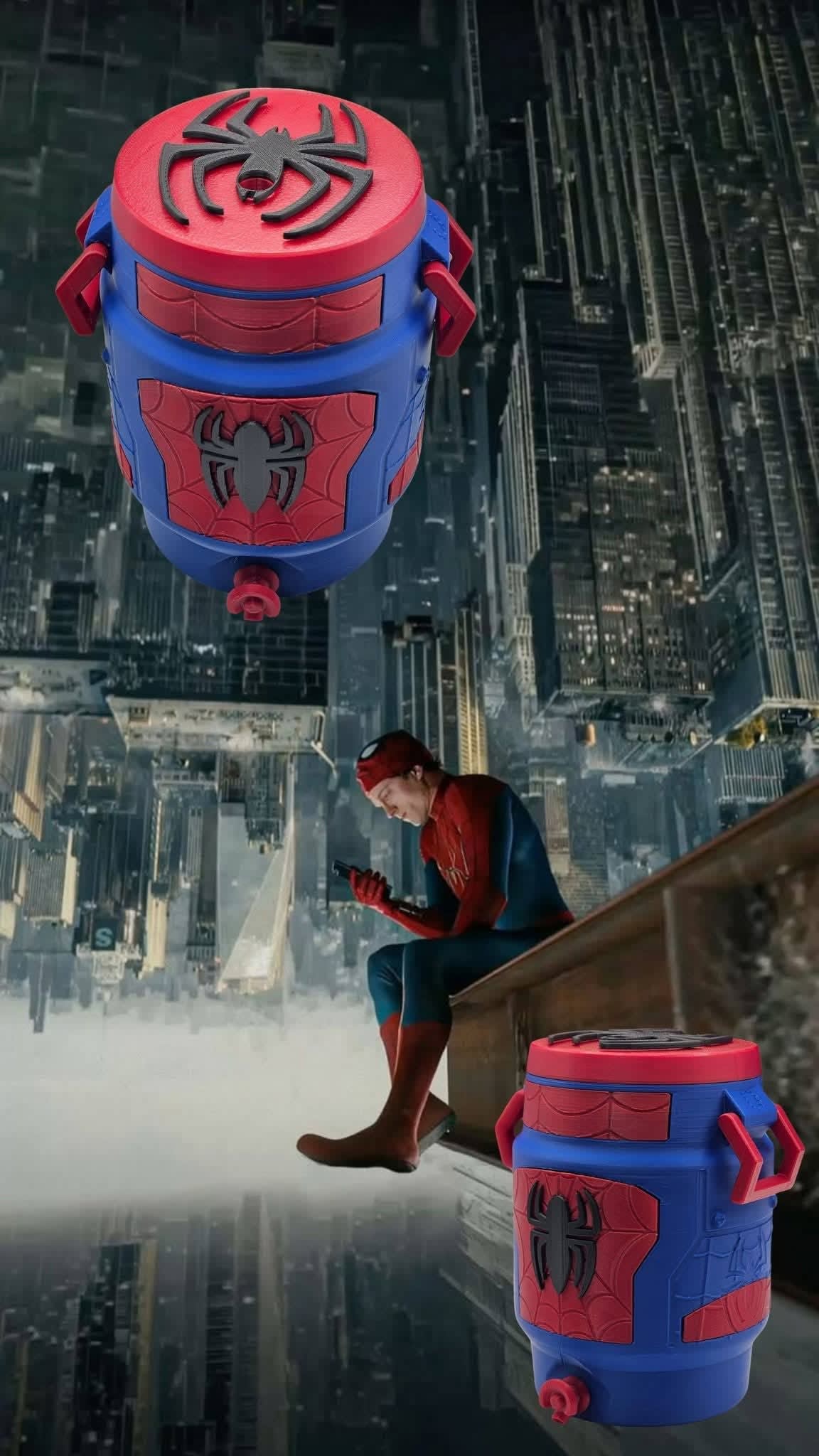 Portalatas Spiderman - producto personalizado 3D Kreandoen3d México (2)