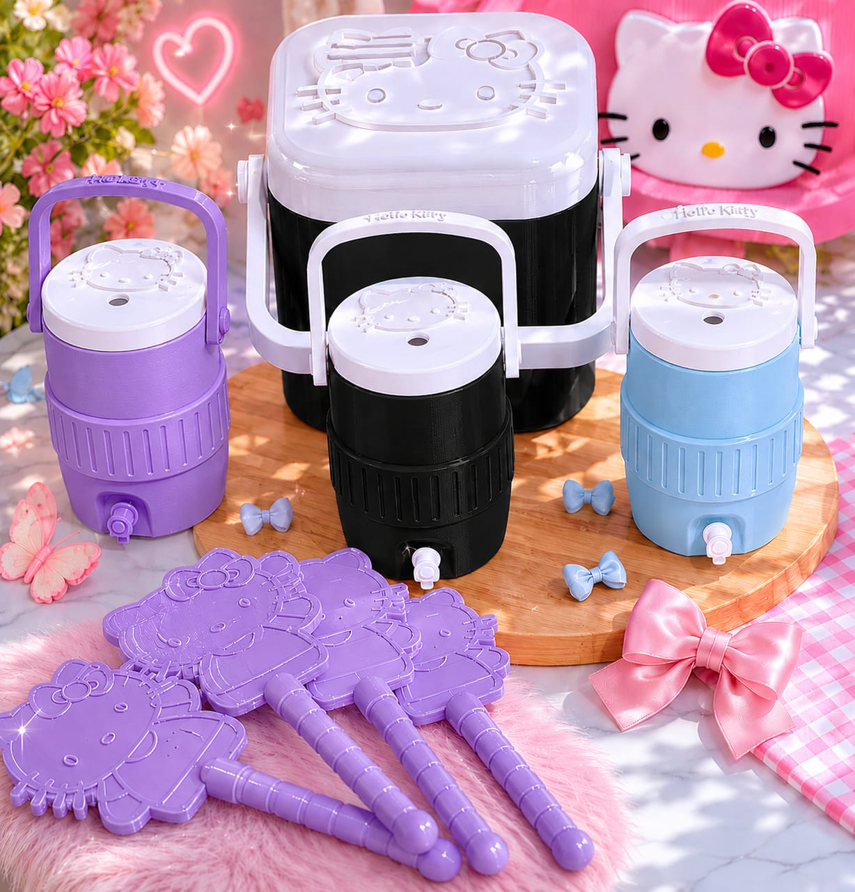 Kit Hello Kitty - producto personalizado 3D Kreandoen3d México