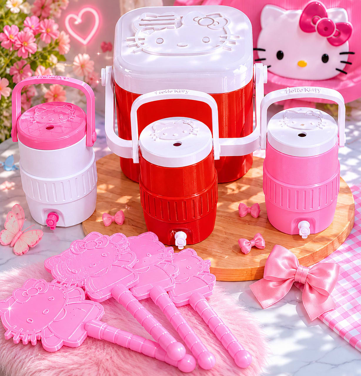 Kit Hello Kitty - producto personalizado 3D Kreandoen3d México (2)