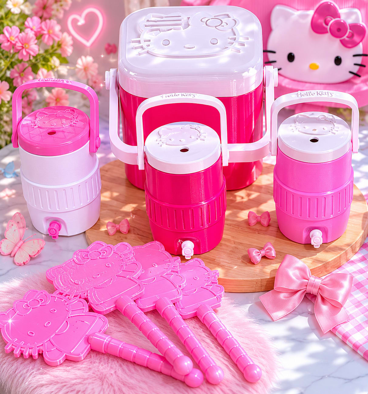 Kit Hello Kitty - producto personalizado 3D Kreandoen3d México (3)