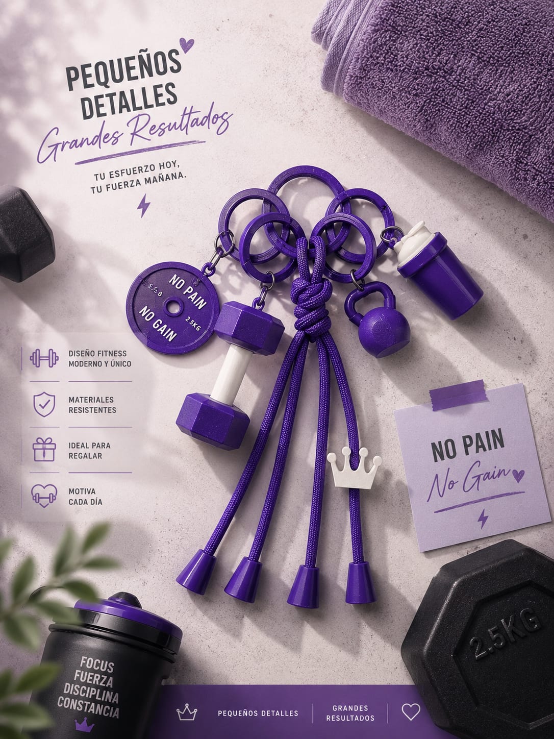 Llaveros Gym - producto personalizado 3D Kreandoen3d México (2)