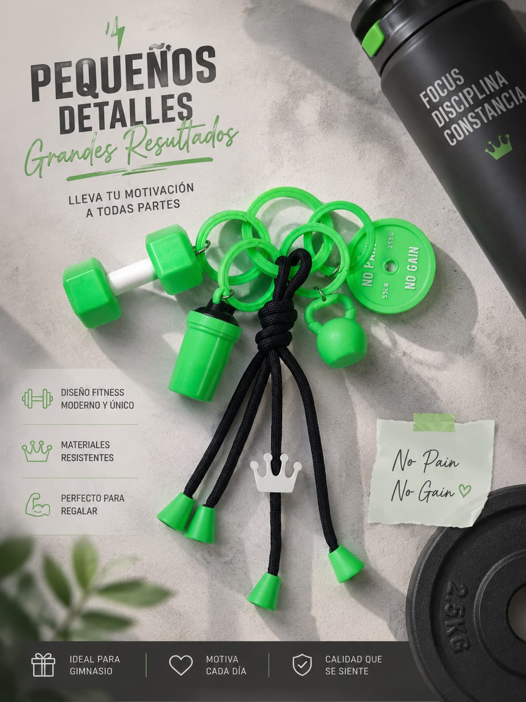 Llaveros Gym - producto personalizado 3D Kreandoen3d México (4)