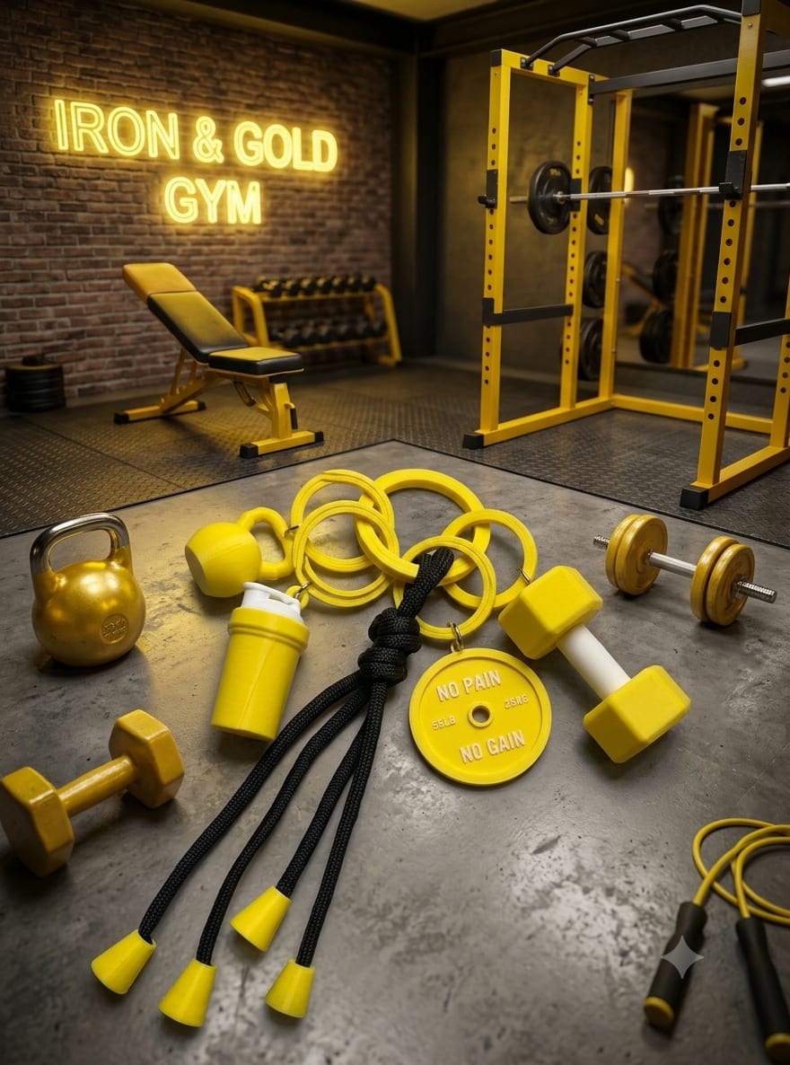 Llaveros Gym - producto personalizado 3D Kreandoen3d México (6)