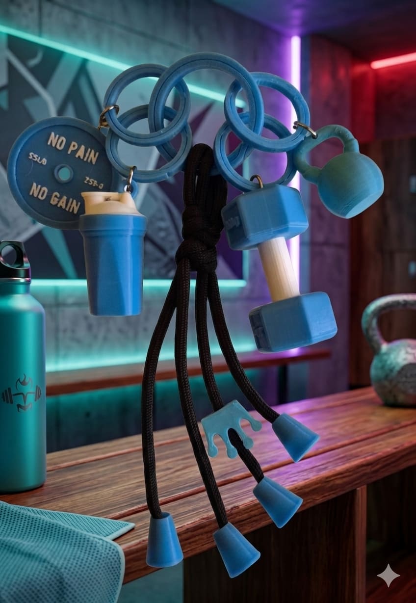 Llaveros Gym - producto personalizado 3D Kreandoen3d México (8)