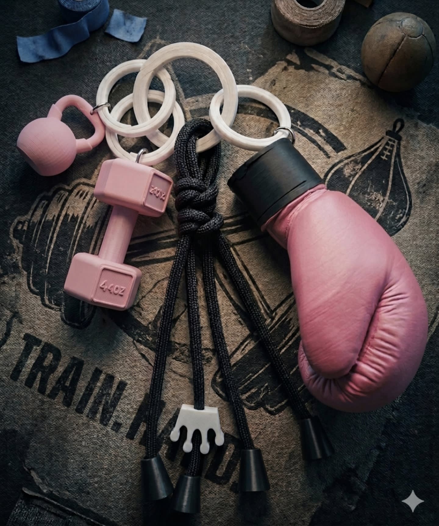 Llaveros Gym - producto personalizado 3D Kreandoen3d México (13)
