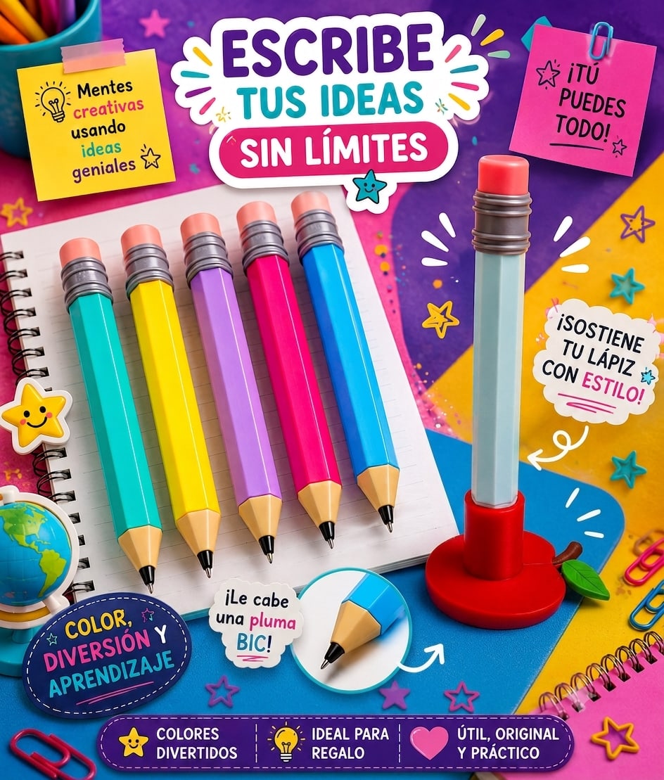 Porta Lápiz - producto personalizado 3D Kreandoen3d México (31)