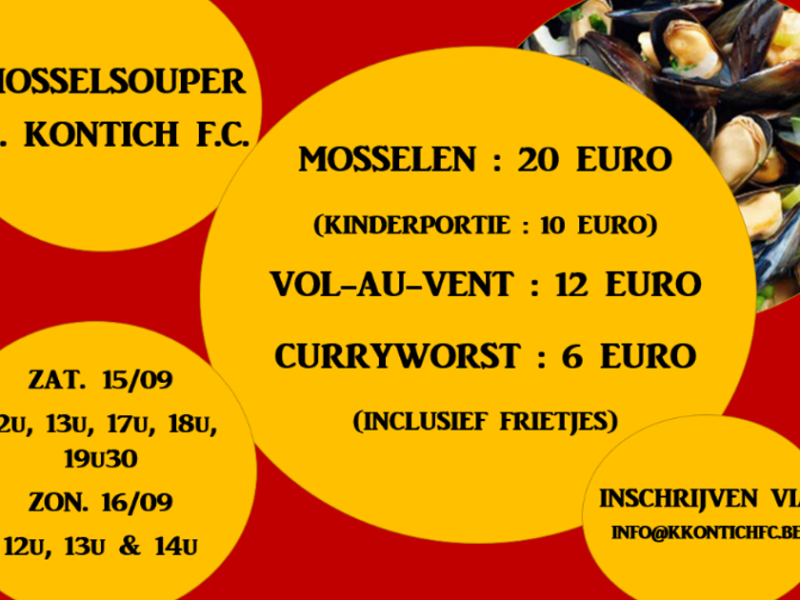 Mosselsouper KKFC - De Zwaluw