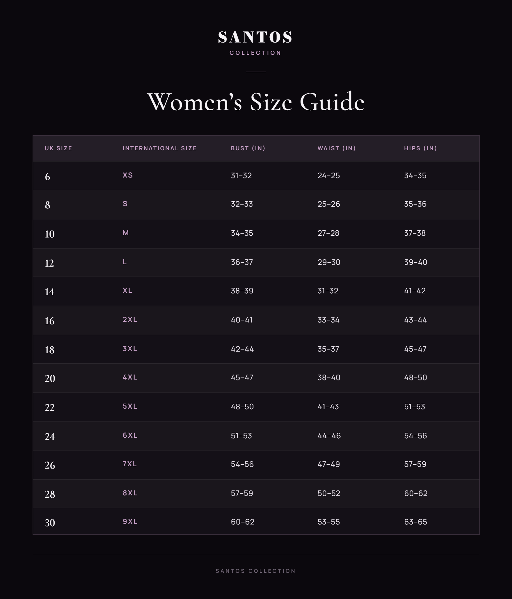 Size Guide