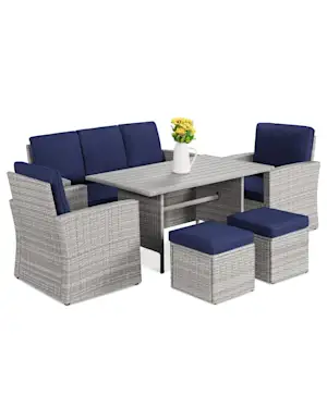 bestchoiceproducts.com | Conversation Wicker Dining Table