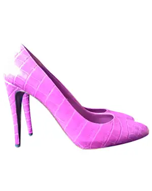 vestiairecollective.com | Alligator heels Ralph Lauren Purple Label