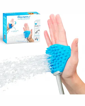 amazon.se | Aquapaw Pet Bath Tools | Shower and Brush in One for Your Pet Shower Glove Compatible with Shower, Bathtub and Garden Hose, Fur Care for Dogs, Cats, Horse