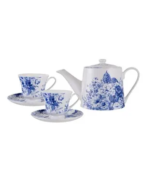 petersofkensington.com.au | Ashdene Provincial Garden Teapot & 2 Teacup Set