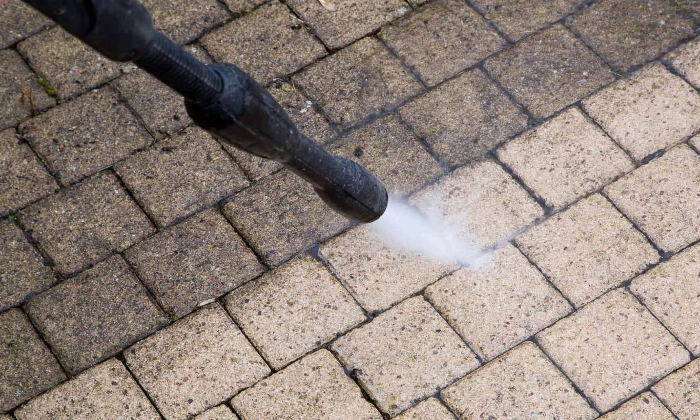 Patio Cleaning Process