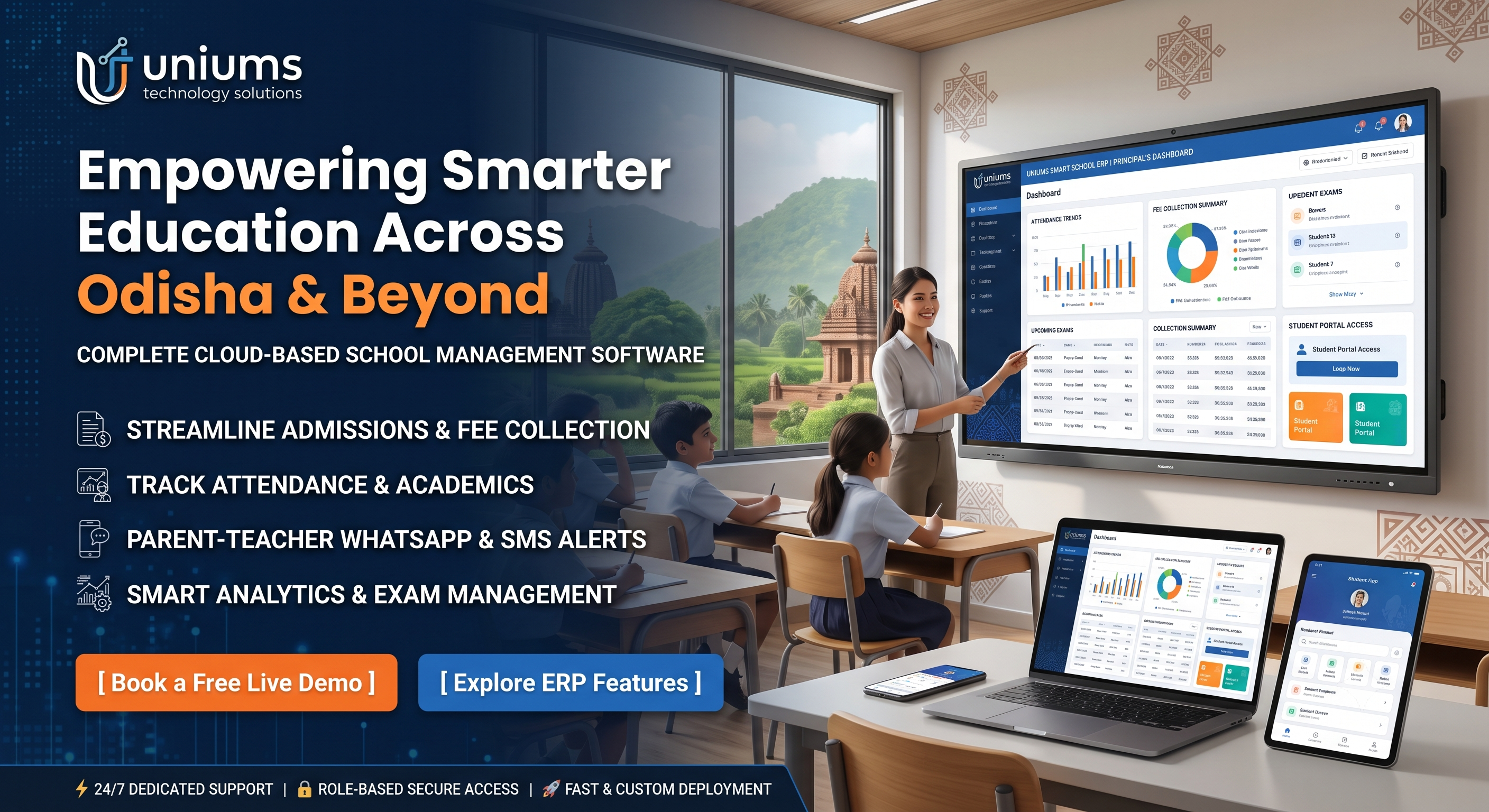 EdTech Software Development Services in Sambalpur, Odisha by Uniums