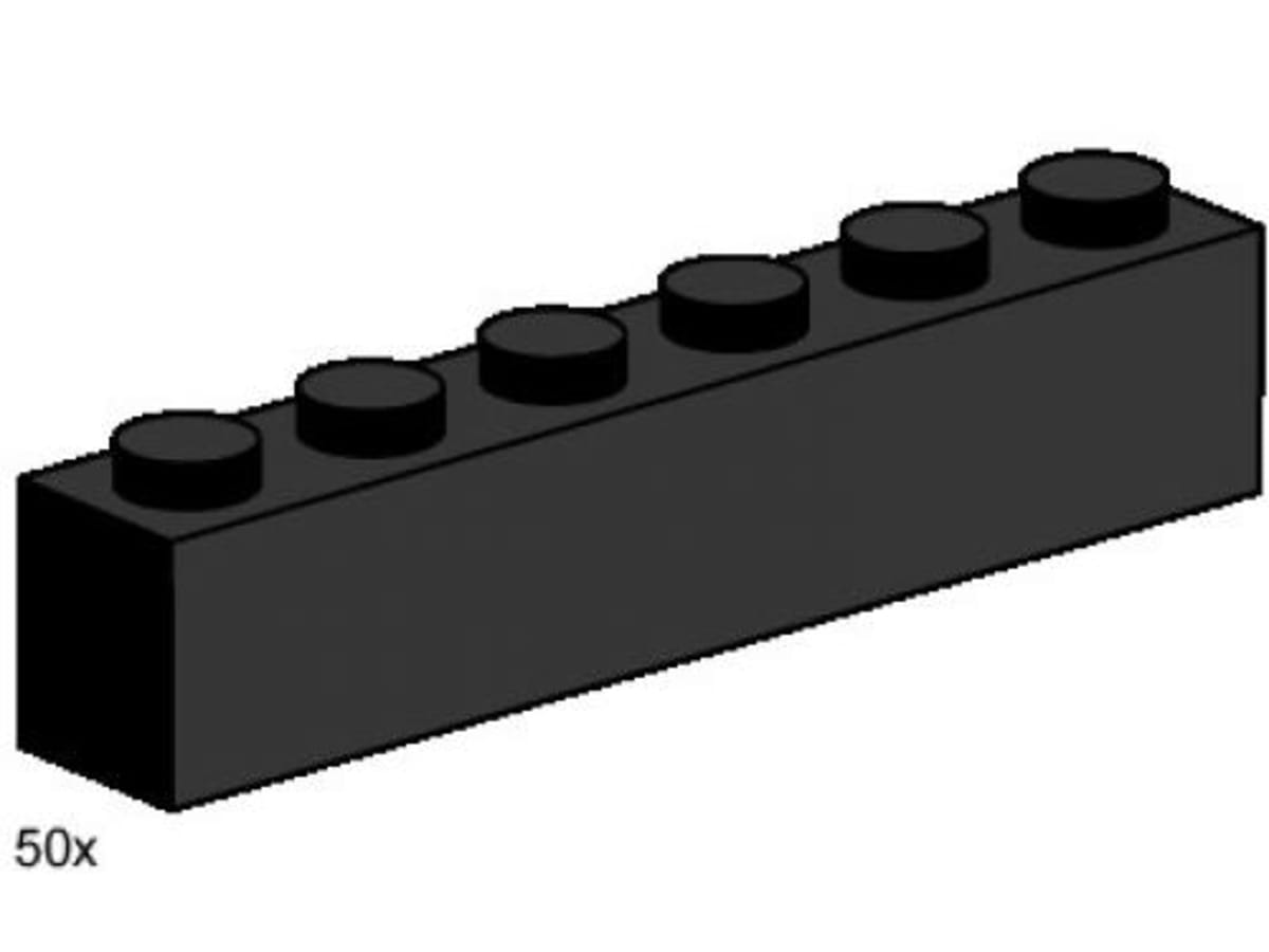 1 x 6 Black Bricks – widok główny