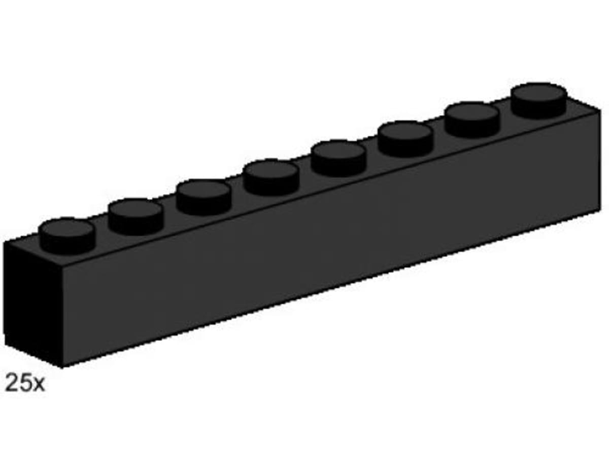 1 x 8 Black Bricks – widok główny