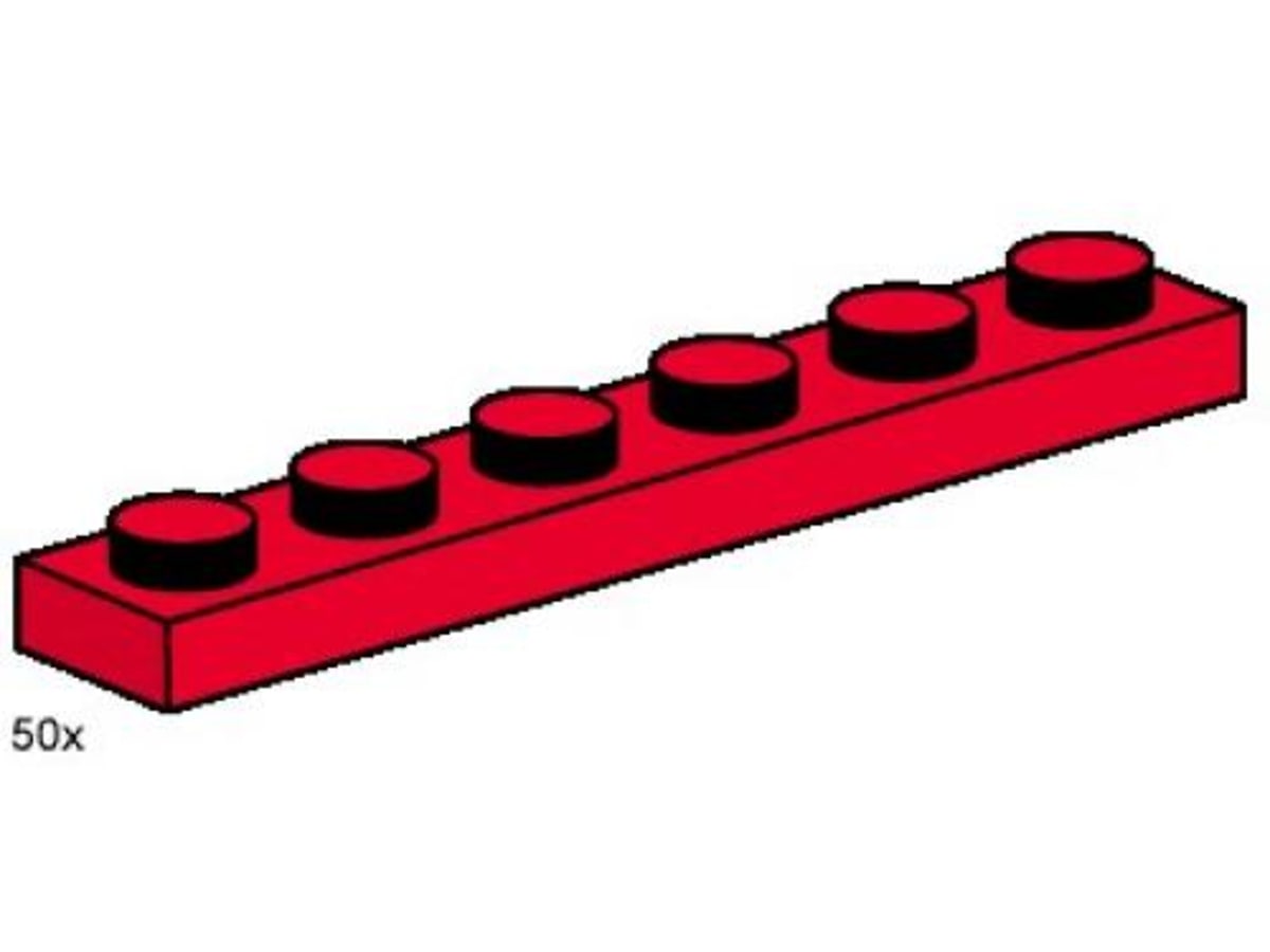 1 x 6 Red Plates – widok główny