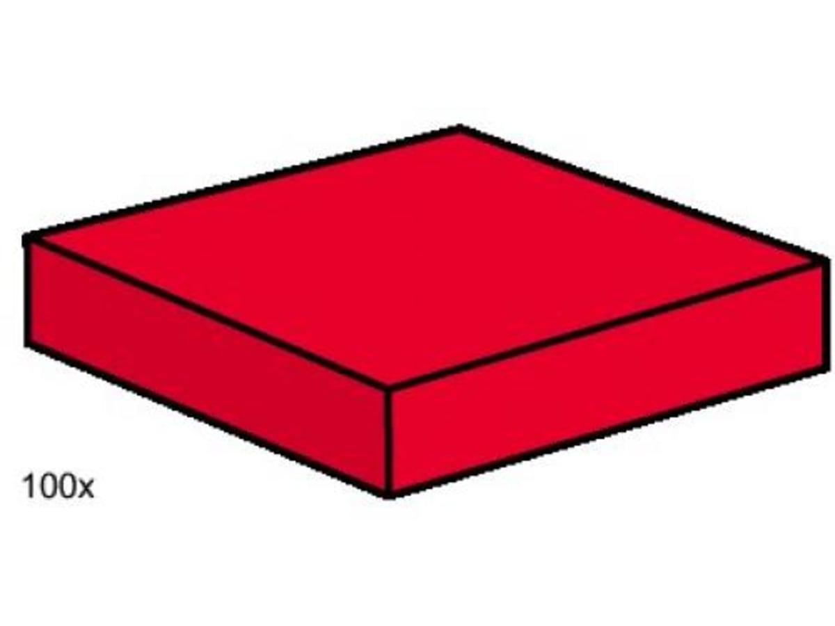 2 x 2 Red Smooth Tiles – widok główny