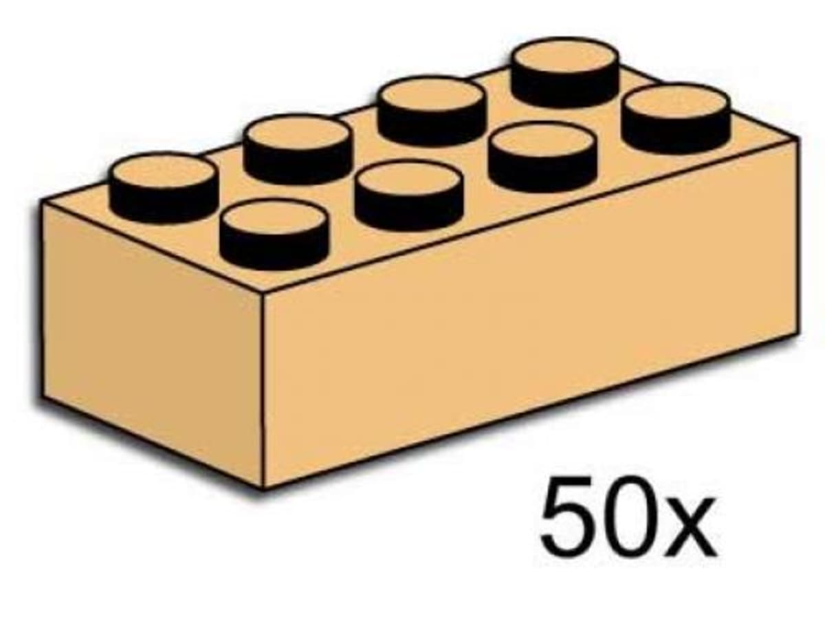 2 x 4 Tan Bricks – widok główny