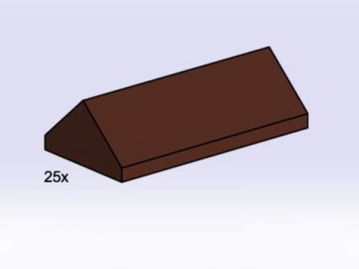 2 x 4 Brown Ridge Roof Tiles Steep Sloped – widok główny